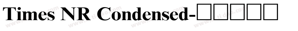 Times NR Condensed字体转换